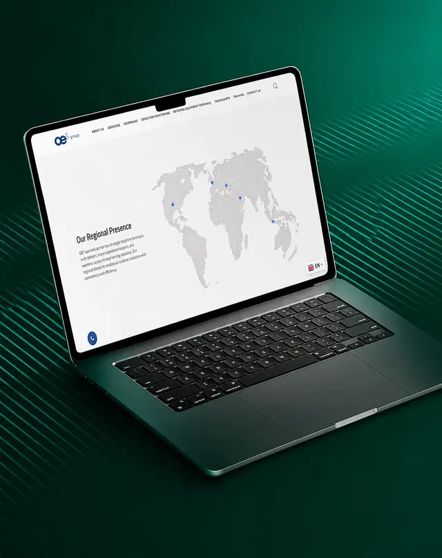 Map showing the regions Infynix Solutions delivers into across the UAE
